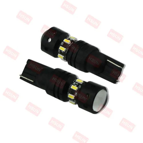 Hot Sale Black Shell 194 W5W T10 LED For Auto Internal Indicator Instrument Halogen Bulb