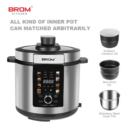 6L Electric Pressure Cooker: Multi-Pressure Rice Cooker