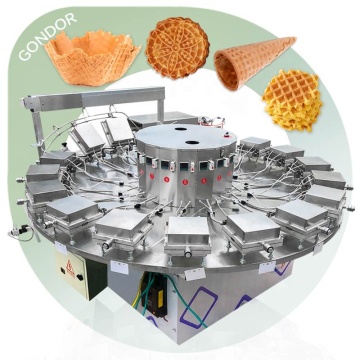 Máquina de fabricante de cone de helado de tazas de té comestibles