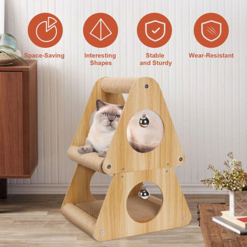 cat scratching post with bed Christmas Cat Scratcher Cat Prodoucts Cat Tree Factory