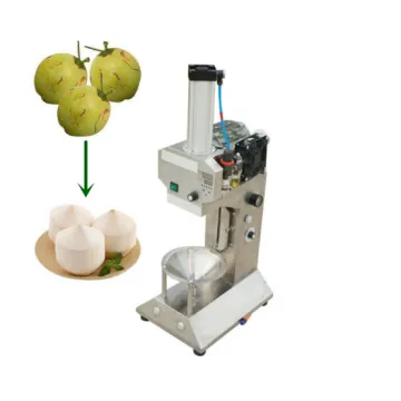 Green Coconut Skin Peeling Cutting Removing Machine