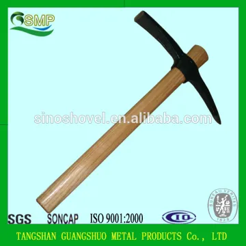 Steel Pickaxe with Wooden Handle