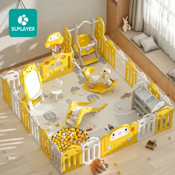 Portable Foldable Toddler Playard: A Versatile Safety Fence for Indoor and Outdoor Use