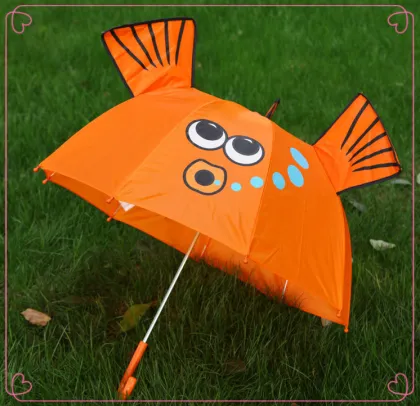 Fish cartoon design children straight umbrella