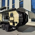 New design rv offroad caravan trailer with vehicle