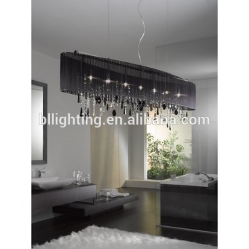 Modern fancy black capiz shell chandelier