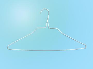 20"13g White Polo/Knit Hanger