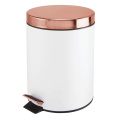 Rose Gold Lid Waste Pedal Bin