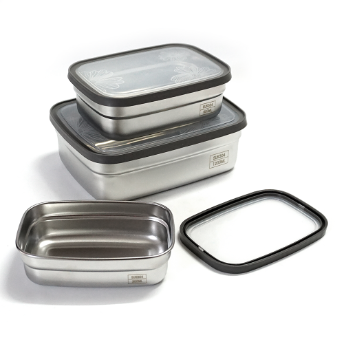 Stainless Steel Bento Box Containers Reusable Nesting Lunch Box For Kids And Adults Supplier