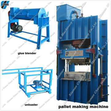 Hydraulic wood sawdust chip wood pallet maker machine