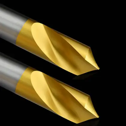HSS Spot Titanium-Plated Center Drills: 60°, 90°, 120° Chamfering Center Drills