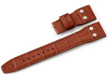 IW-12 Good Quality Handmade Brown leather watch with steel buckle