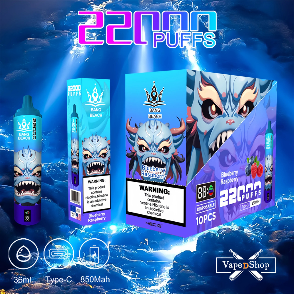 Bang Beach 22000 Puffs Vape Vape Châu Âu bán buôn