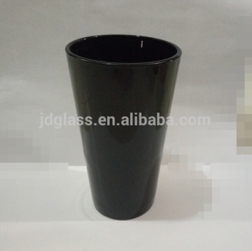 Custom sprayed color water glass/drinking glass vodka,colorful safety glass