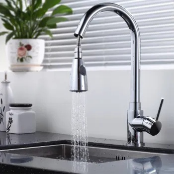 Luxury Pull-Out Brass Kitchen Faucet