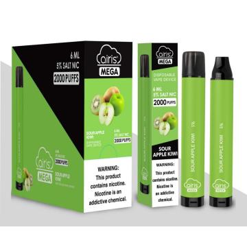 Airis Mega 2000 Puffs Disposable Vape Fruit Flavors