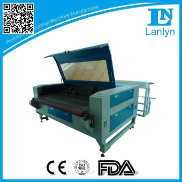 fast speed double head 1600100 hot sell garments laser engraving/cutting machine