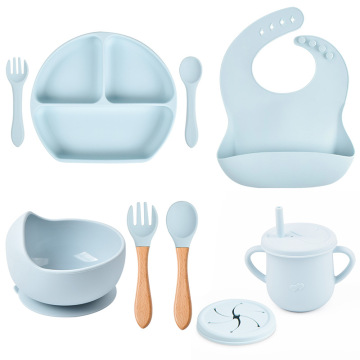 Custom Baby Supplies: Premium Silicone Tableware Set for Newborns - Gift Ideas Including Baby Dish, Plates, and Fun Animal Designs (Crabs, Rabbits, Squirrels)