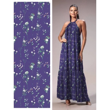 2025 NEW FASHION DISCHARGE PRINT RAYON WOVEN FABRIC