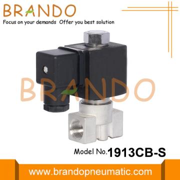 2-Way Normally Open Stainless Steel Solenoid Valve 24V