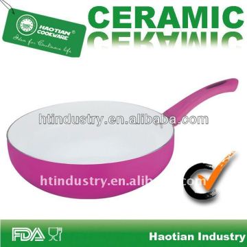 Aluminum ceramic coated wok