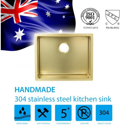 Luxury Grade Stainless Steel PVD Golden Kitchen Sink