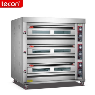 Commercial Restaurant Gas Oven with 3 Desks and 9 Trays
