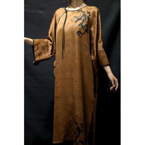 vestido largo amarillo