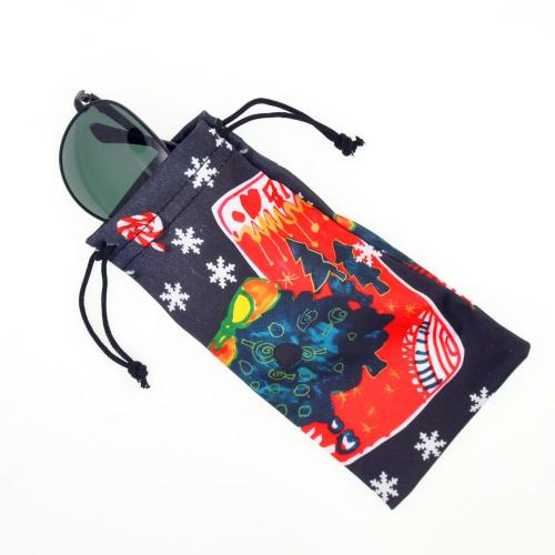 Logo Microfiber Sunglass Pouch