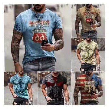 Custom Heavy Cotton GSM 100% Plus Size Men's T-Shirts