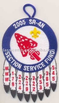 button loop embroidery patch