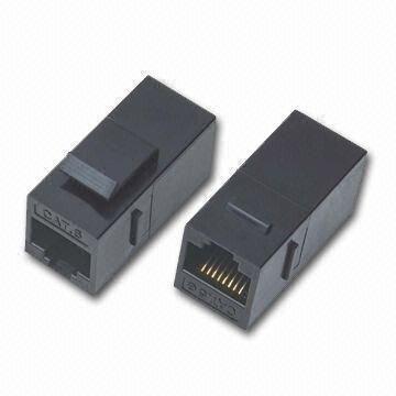 Cat.5E RJ45 Adaptor, Suitable to be Fixed on Patch Panel or Faceplate