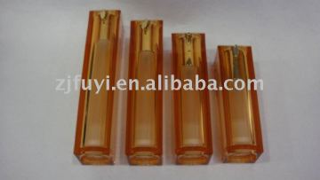 square cosmetics acrylic bottle with pump