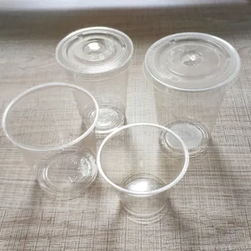 Transparent, Disposable, Recyclable Plastic Cups - PET Cold Drink Cups