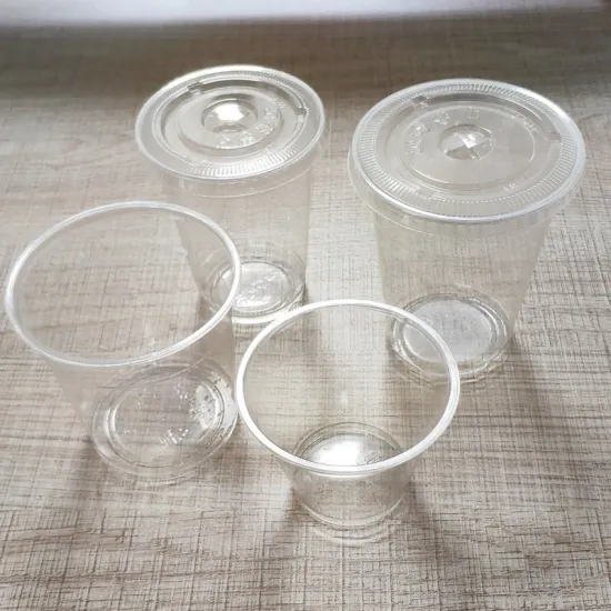 Transparent, Disposable, Recyclable Plastic Cups - PET Cold Drink Cups