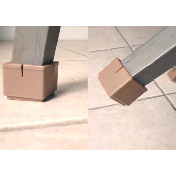 Protetores de piso de perna de cadeira de silicone macio durável