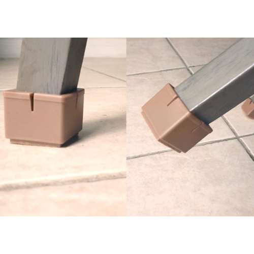 Protetores de piso de perna de cadeira de silicone macio durável