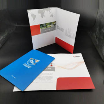 QT545 Şirket Özel CMYK Basılı Dosya Klasörleri Okul ve Sunumlar İçin Logo ile