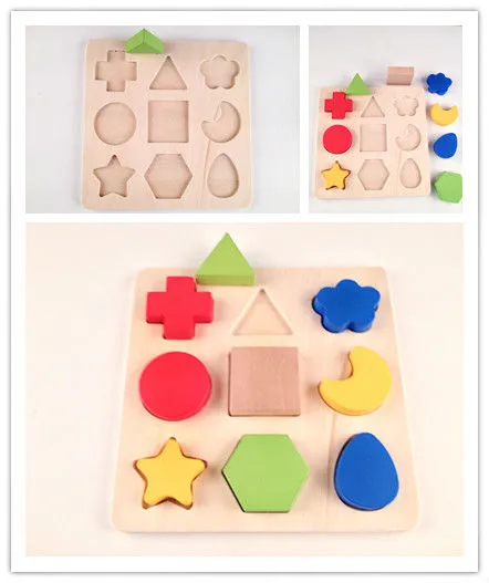 Irregular Shape Puzzle -educational wooden block