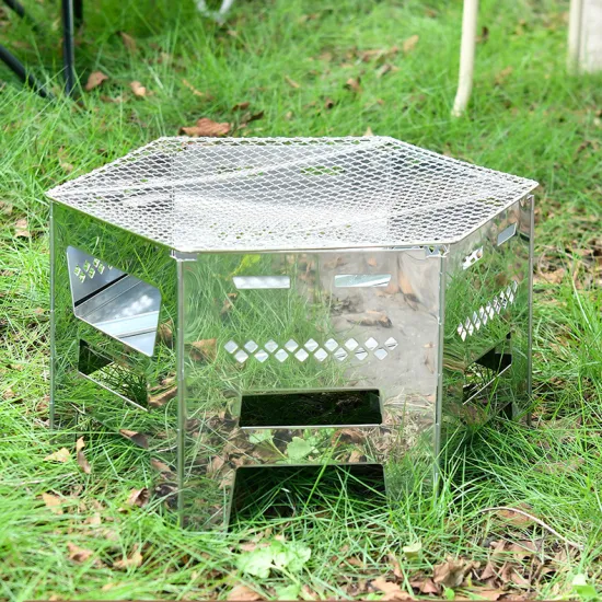 For Travel Camping Portable Folding Charcoal BBQ Grill Tabletop Barbecue Grills