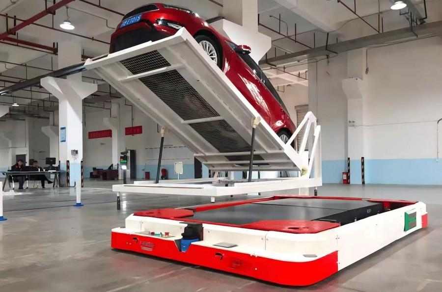 Robot de estacionamiento eficiente AGV