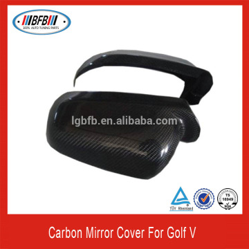 black door side mirror cover FOR VW Golf V 5 2003-2008 carbon fiber auto spare parts