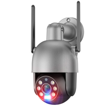 Full Color Night Vision PTZ IP POE 8MP Dome Camera with Two-Way Audio and Alarm App Push