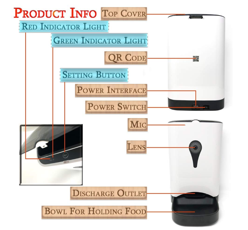 Wi-Fi Smart Pet Feed Automatic