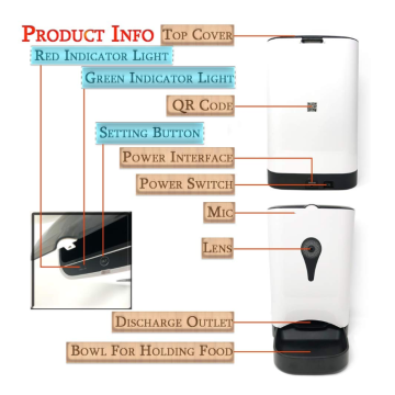 Wi-Fi Smart Pet Feed Automatisk