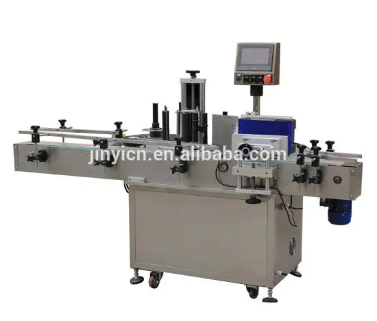 Automatic labeling machine for half round paste