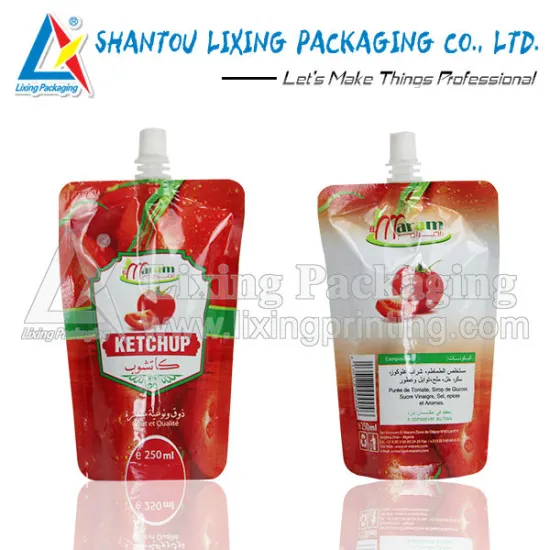 Ketchup spout bag