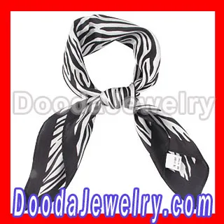 Black And White Silk Scarf Square Pure Brand Silk Scarves Wholesale 