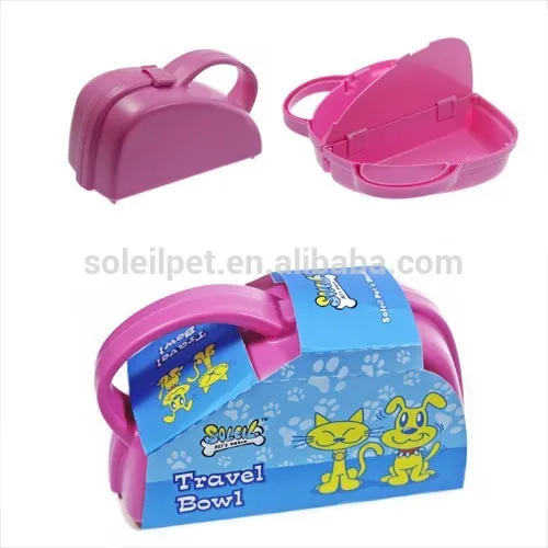 Best Design Plastic Dog Travel Feeder For Pet Food