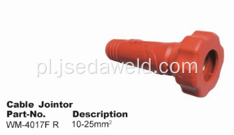 Spawanie czerwonego kabla Wtyczka i pojemnik 10-25 mm²